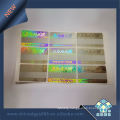 Professional Making Glittery Hologram Serial Number Stickers Gold